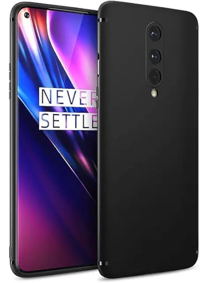 Protective Cover For OnePlus 8 ,  Slim Fit Soft Back TPU Case Flexible Silicone Cover Compatible For OnePlus 8 - Black