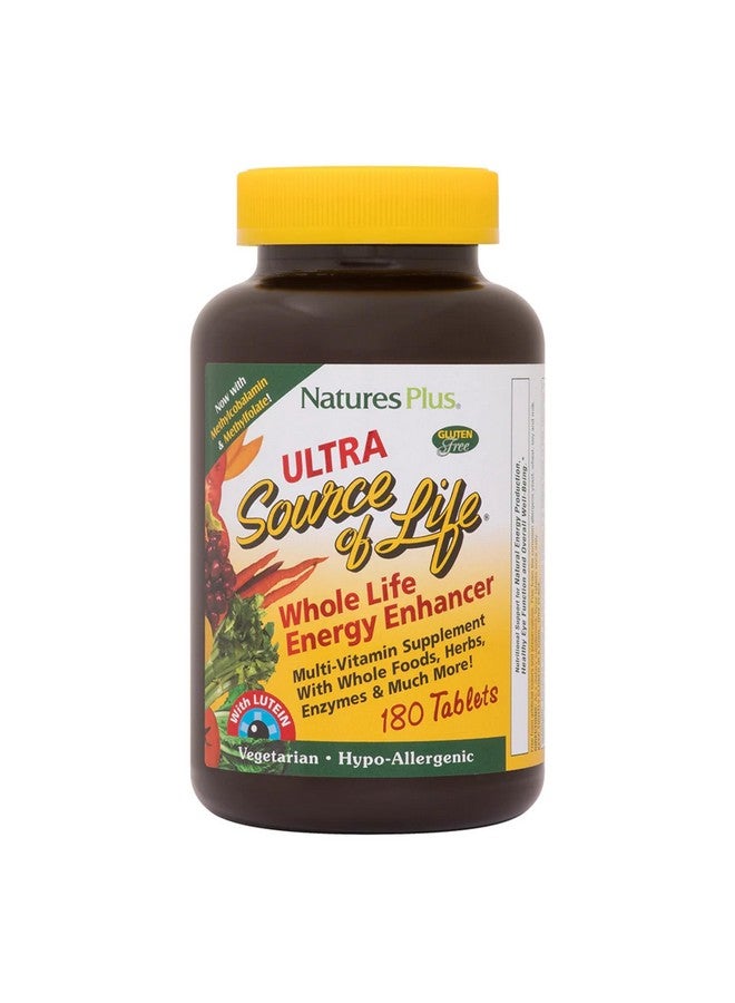 NaturesPlus Natures Plus Ultra Source of Life Multivitamin - 180 Tablets - Supports Immune Health, Energy & Overall Well-Being - with Lutein & Vitamin D3 - Vegetarian & Gluten Free - 60 Servings - Image 1