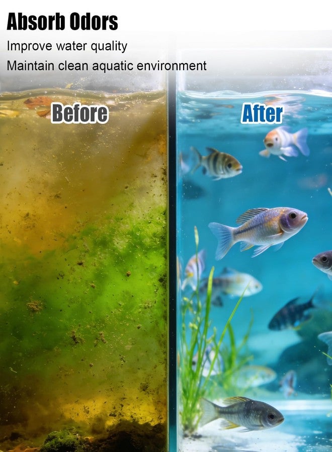 JUFWKO Aquarium Filter Media Compatible with Fluval U3 Underwater Filter, Include 4 Sponge Pads, 4 Carbon Foam Pads, 1 Package Ceramic Rings and 4 Zippered Mesh Bags - Image 5