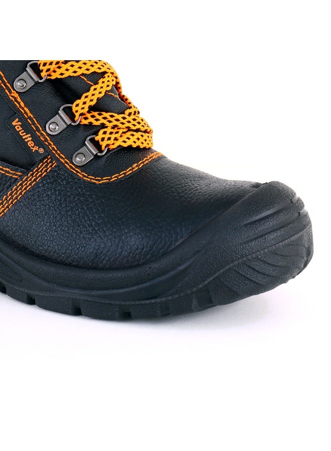 Vaultex KRM High Ankle Steel Toe Safety Shoes, Black, 39 - Image 4