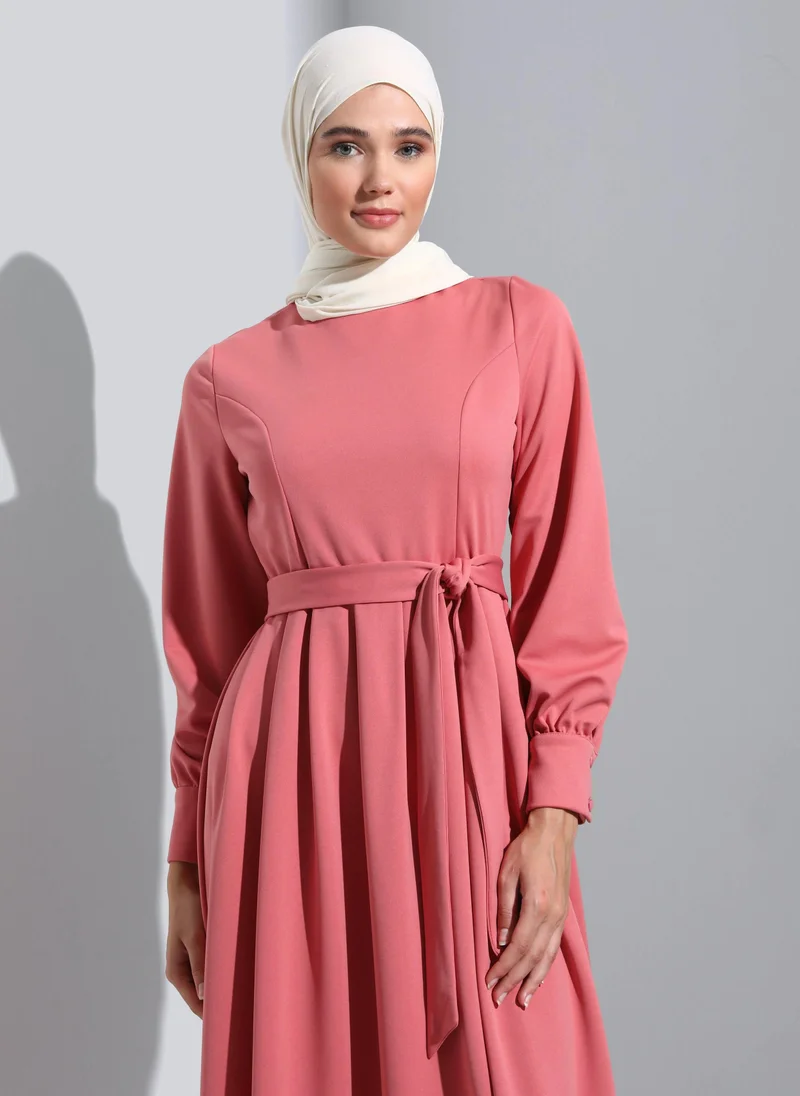 Refka by modanisa Dark Rose - Modest Dress - Refka