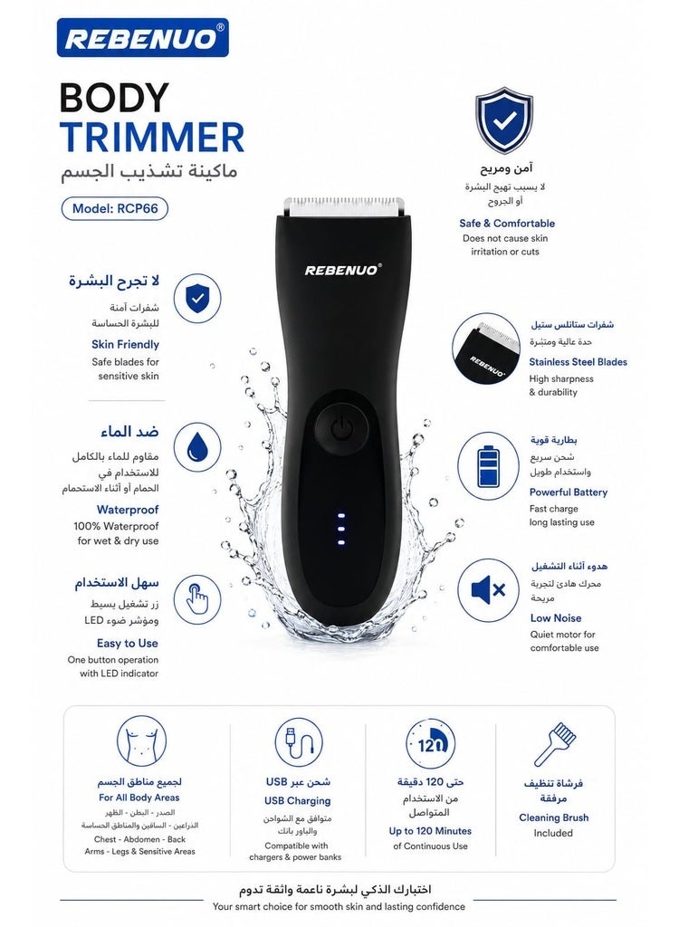 REBENUO.Rcp66 Waterproof and Cut-Proof Sensitive Area Razor - Image 2