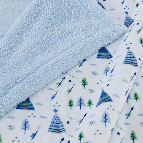 CREVENT 30''X40'' Cute Cozy Fluffy Warm Baby Blanket for Girls Boys Infants Toddlers' Bedding/Crib/Cot/Stroller, Baby Shower Birthday Newborn's Gift - Christmas Tree - Image 5