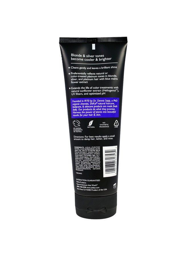 Shikai Color Reflect Platinum Shampoo And Shikai Color Reflect Daily Moisture Conditioner Bundle With Blue Malva Avocado Oil Panthenol (Provitamin B5) And Shea Butter 8 Fl. Oz. Each - Image 4