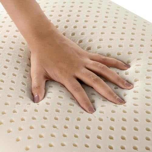 Wakefit Latex Fluffy and Medium Firm Sleeping Pillow | (Off White, Standard, Set of 2, Latex Foam) 1 Year Warranty - Image 3