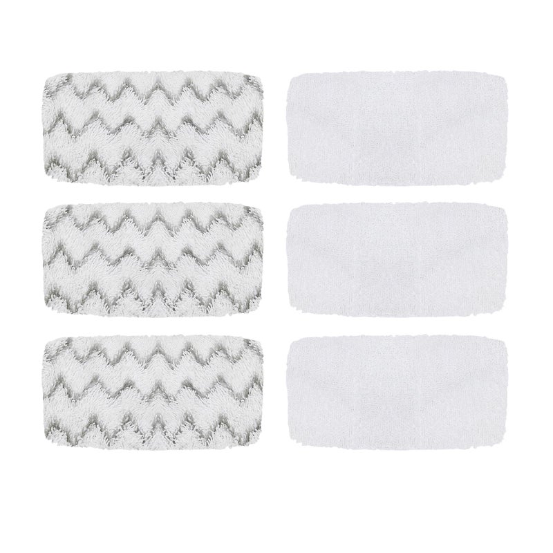 Jirmory 6 Pack 1543A Steam Mop Pads for Bissell PowerFresh Vac & Steam 2747A, Bissell Symphony Pet Steam Mop Pads 1132 1543 1652 1252 1606670 1543A 1632 1132A 1530 11326 - Image 1