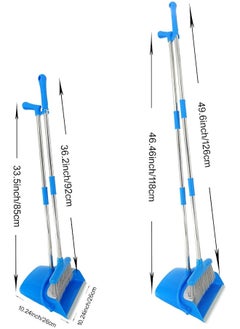 Xifando Xifando Extendable Long Handle Broom and Dustpan Set, Stainless Lightweight Upright Standing Broom and Dustpan Combo for Kitchen Lobby Office Living Room Household Indoor or Outside  - Image 4