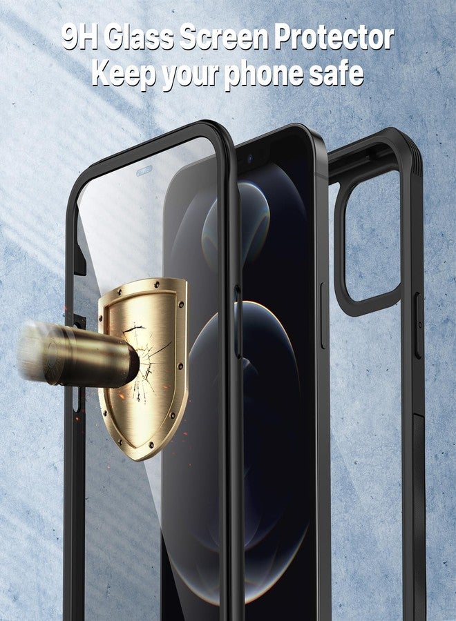 CENHUFO Compatible with iPhone 12 Pro Max Case Built-in Privacy Screen Protector with Camera Lens Protector, 360 Full Body Privacy Case for iPhone 12 Pro Max with Anti Spy Screen -Black - Image 4