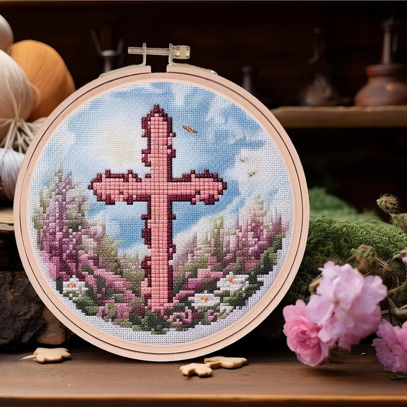 IDEANATEGRATE 2pcs Beech Wood Embroidery Hoops Frame 6.21 Inch Round Cross Stitch Accessories for DIY Crafting and Quilting Beginners - Image 5