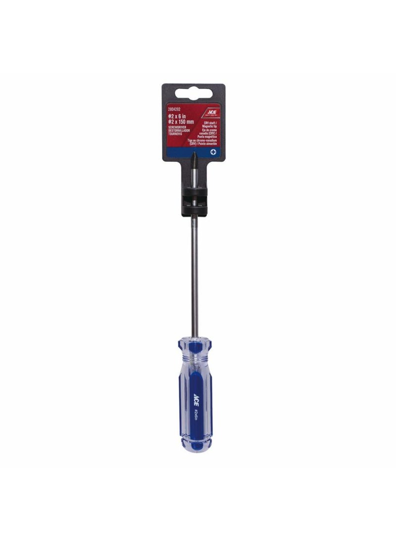 ACE Phillips Steel Screwdriver WPvc Handle No 2 X 150mm