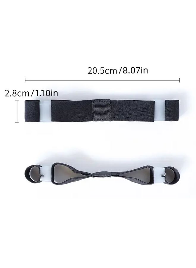 Beige 1pc Dual Toe Separator Stretch Band for Foot Bone Trainer - Image 4
