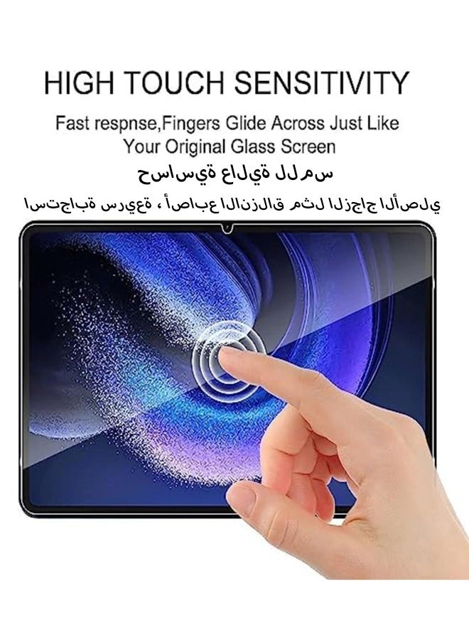 KASTWAVE Xiaomi Pad 6/6 Pro Tempered Glass, 9H [2.5d Round Edges] Tempered Glass, Complete Protection Glass Film, Anti-Scratch, Easy To Install, Bubble Free Compatible For Xiaomi Pad 6/Pad 6 Pro 2023  - Image 3