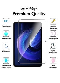 KASTWAVE Xiaomi Pad 6/6 Pro Tempered Glass, 9H [2.5d Round Edges] Tempered Glass, Complete Protection Glass Film, Anti-Scratch, Easy To Install, Bubble Free Compatible For Xiaomi Pad 6/Pad 6 Pro 2023  - Image 4