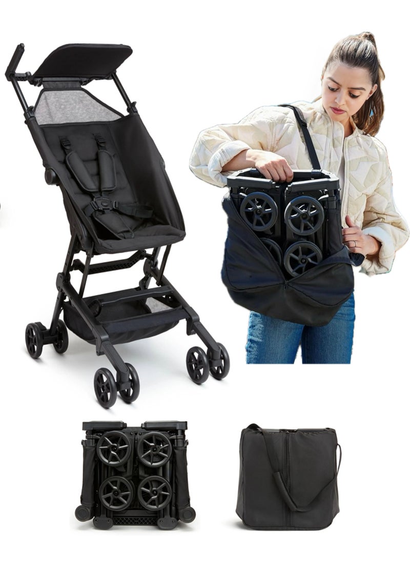 BlueFire - Ultra Compact Lightweight Travel Stroller for Kids | Airplane-Friendly Foldable Stroller with 5-Point Harness, Sun Shade & Carrying Case – Lightweight Travel Stroller, Weighs Only 12 lbs (5.4 kg) Stroller Capacity 25Kg - Image 1