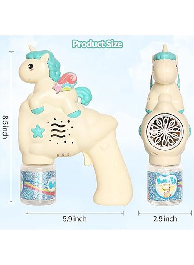 General - Bubble Gun, Bubble Machine Gun for Kids, Portable Unicorn Bubble Machine Toy, Unicorn Summer Bubble Machine Toy for Playing on the Lawn, Pool and Party - Image 1
