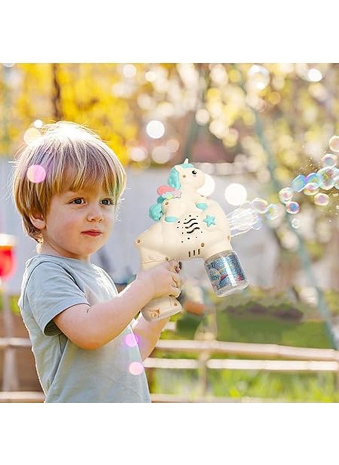 General - Bubble Gun, Bubble Machine Gun for Kids, Portable Unicorn Bubble Machine Toy, Unicorn Summer Bubble Machine Toy for Playing on the Lawn, Pool and Party - Image 1