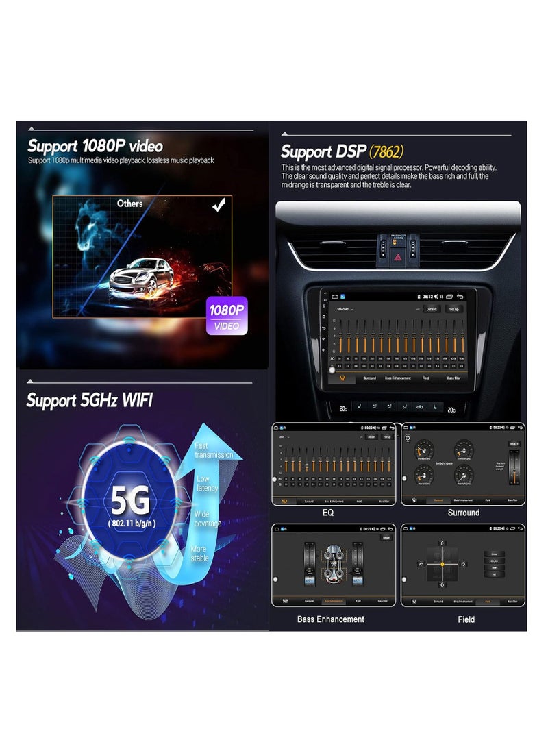 [4+64GB] Android 10.0 Car Stereo for KIA Sportage 4 KX5 2018-2019 GPS Navigation 9 Inch Head Unit MP5 Multimedia Player Radio with Rear View Camera Bluetooth WiFi USB Carplay