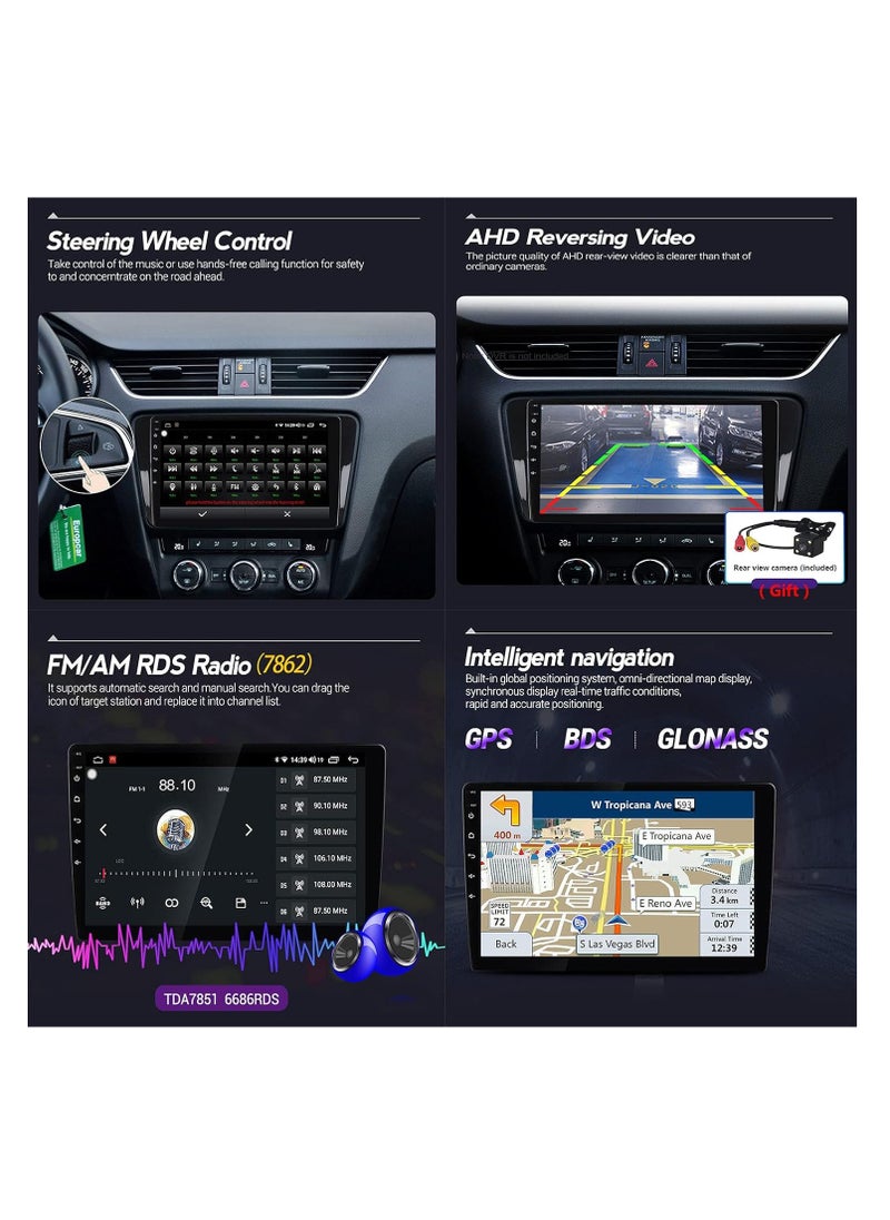 [4+64GB] Android 10.0 Car Stereo for KIA Sportage 4 KX5 2018-2019 GPS Navigation 9 Inch Head Unit MP5 Multimedia Player Radio with Rear View Camera Bluetooth WiFi USB Carplay
