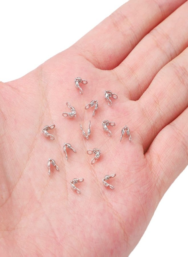 Beadia Platinum Plated End Caps Non Tarnish 3x6mm 200pcs for Jewelry Making Findings - Image 3