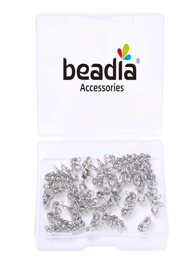 Beadia Platinum Plated End Caps Non Tarnish 3x6mm 200pcs for Jewelry Making Findings - Image 4