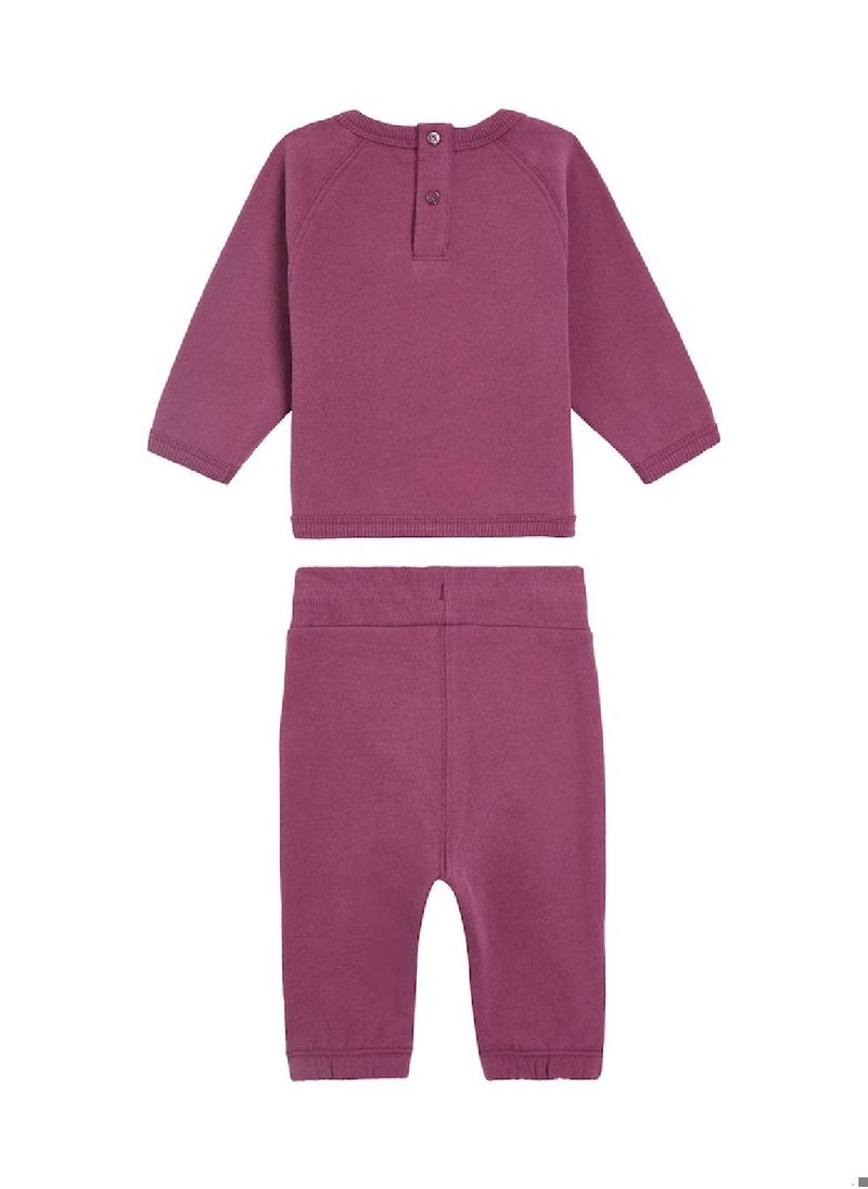 Calvin Klein Jeans Calvin Klein Jeans Baby's Tracksuit - 2 Piece - Newborn - Cotton , Purple  - Image 2