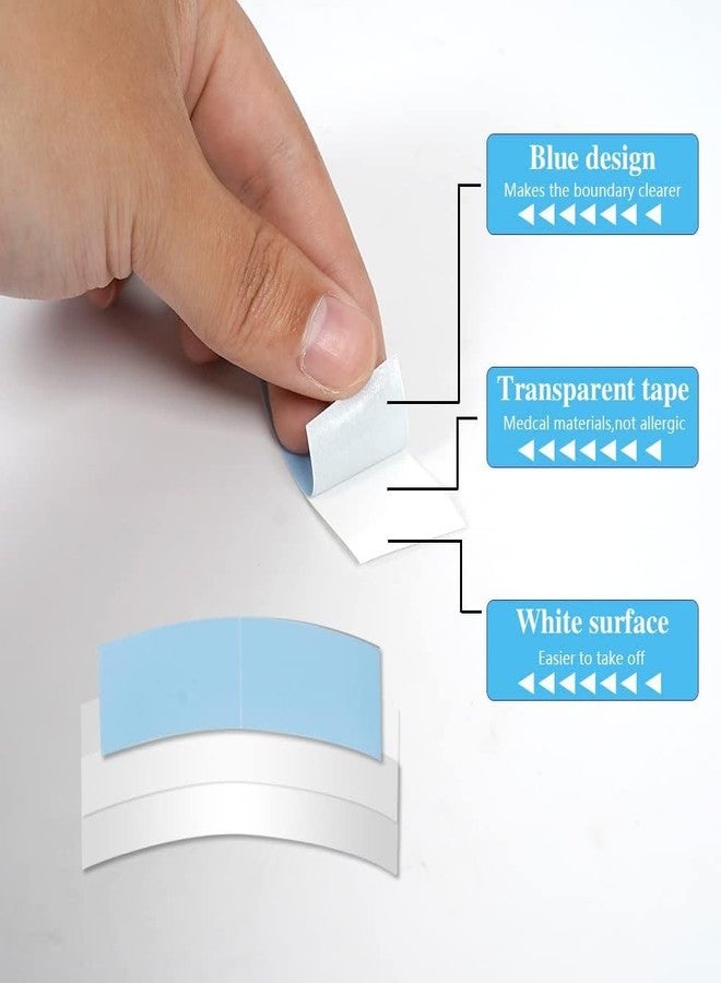 Piaou Lace Wig Tape Double Sided Strong Adhesive Wig Tape for Lace Wigs Hairpiece Hair Extensions 36pcs Blue - Image 4