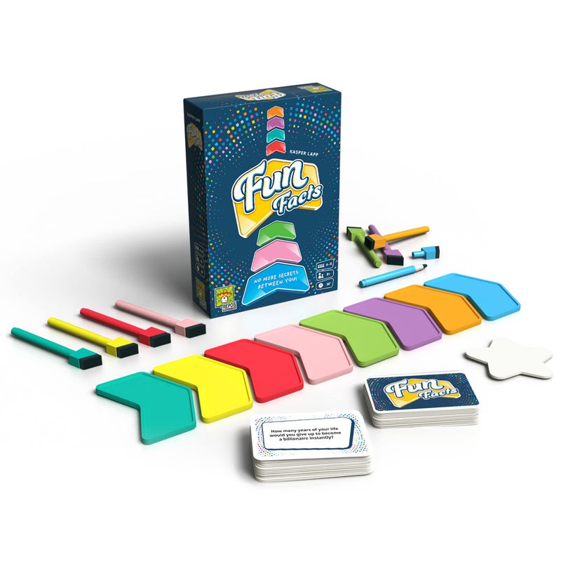 Asmodee Fun Facts Party Game - Learn Surprising Facts About Friends and Family! Engaging Cooperative Game for Kids & Adults, Ages 8+, 4-8 Players, 30 Minute Playtime, Made by Repos Production - Image 2