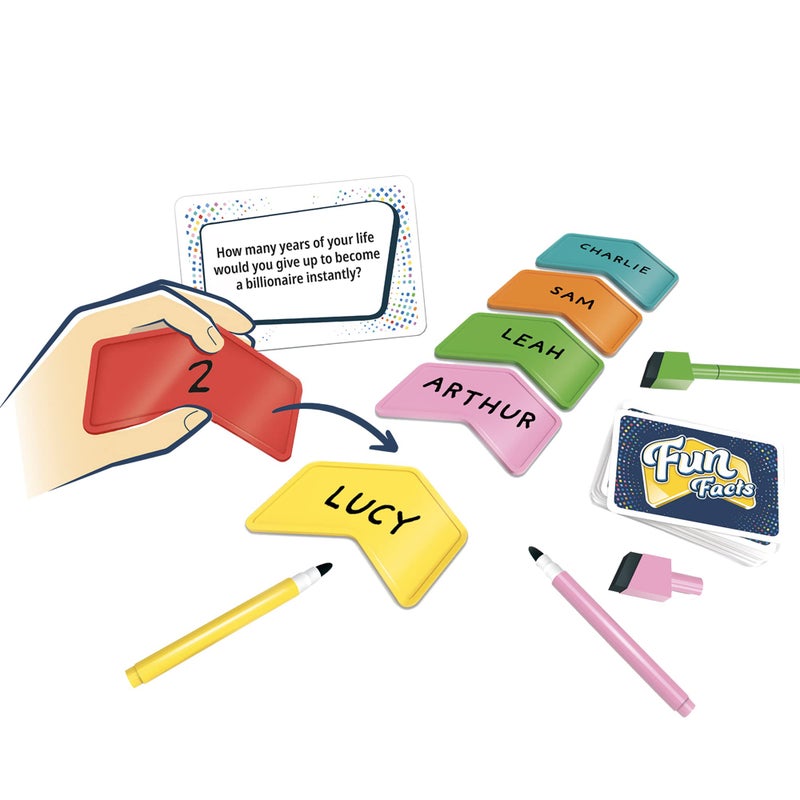 Asmodee Fun Facts Party Game - Learn Surprising Facts About Friends and Family! Engaging Cooperative Game for Kids & Adults, Ages 8+, 4-8 Players, 30 Minute Playtime, Made by Repos Production - Image 3