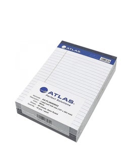 ATLAS 10-Piece A5 Size Legal Pads White 40 Sheets Per Notepad  - Image 1