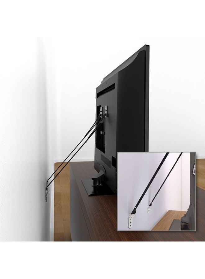 db Baby Safety Metal TV Straps Furniture Anti-Tip Straps Heavy Duty Strap All Flat Screen TV/Furniture 2 Pack - Image 3