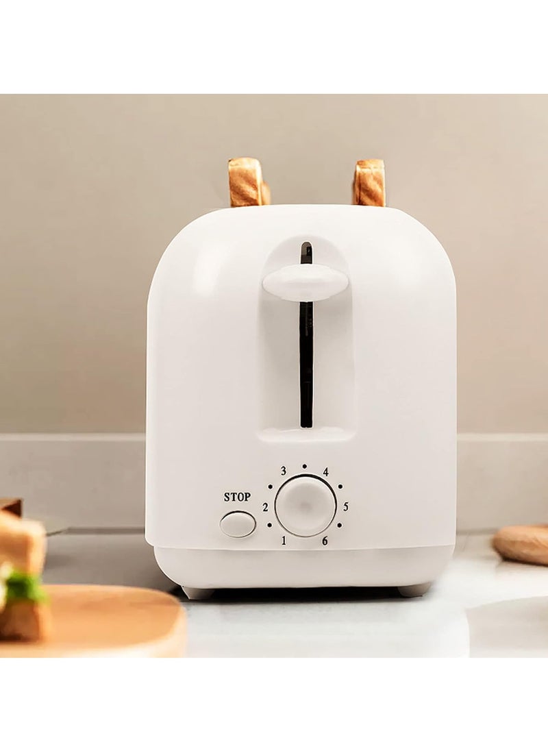 Denx - Dinex 2 Slice Wide Slot 6 Speeds Auto Pop Up Toaster High Power 650W with Slide Out Crumb Tray and Multi-Function Warming Toaster - Dinex - Image 1