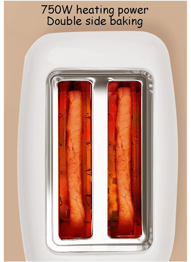 Denx - Dinex 2 Slice Wide Slot 6 Speeds Auto Pop Up Toaster High Power 650W with Slide Out Crumb Tray and Multi-Function Warming Toaster - Dinex - Image 1