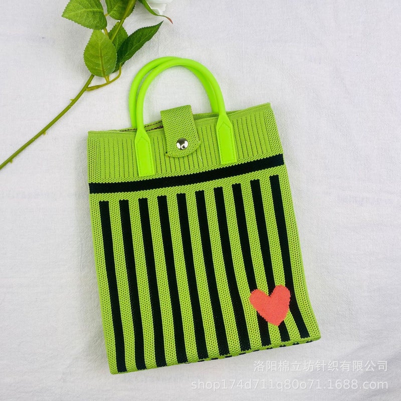 New Handbag Cartoon Bag Mini Knitted Bag Mobile Phone Bag Coin Purse Compact Portable Crossbody Bag Women'S Bag - Image 1