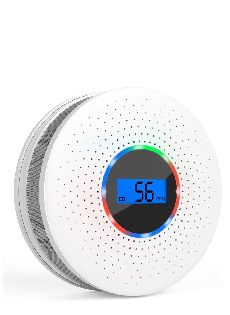 Y&D - Detector Carbon Monoxide Combo,DMG Dual Sensor Alarm and Replaceable Battery with Digital Display for Travel, Home - Image 1
