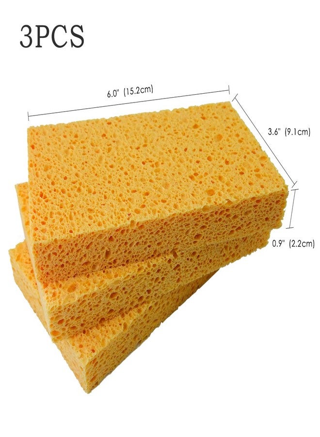 JK 6 x 3.6 x 0.9 Inch JK SP-T22 Large Sponge, Kitchen Sponges, Handy Sponges, Cellulose Sponges, Dish Washing Sponge, Natural Sponge, Car Washing Sponge, Eco Friendly Sponge - Image 2