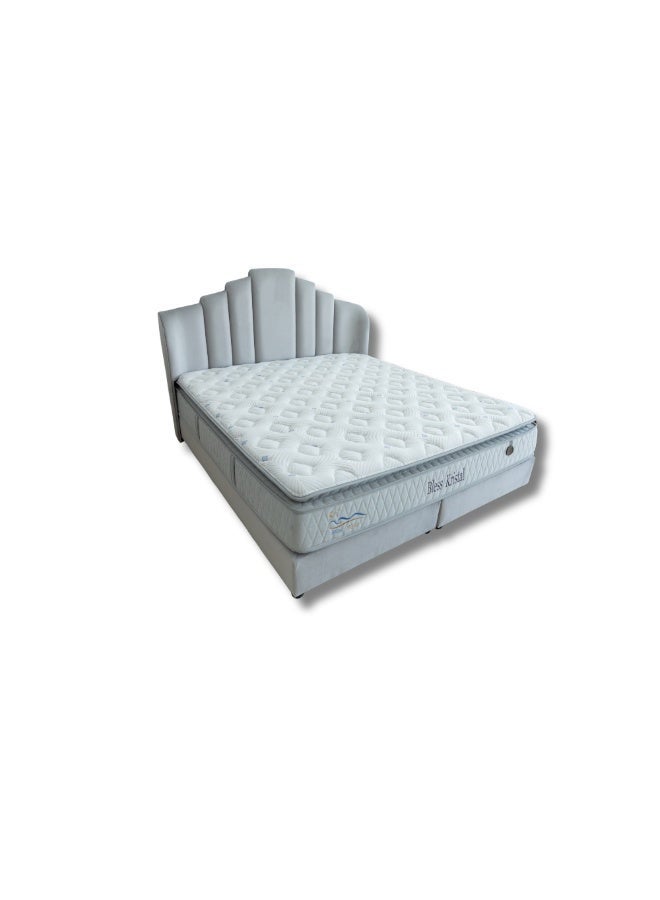 Bless Night Krystal Premium 30CM 3-Zone Pocket Spring Mattress – Memory Foam Comfort, Orthopedic Support, Motion Isolation Luxury Bed Mattress - Image 3