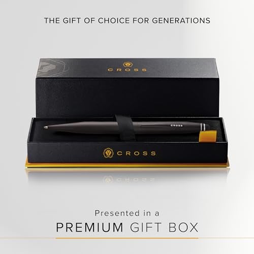 Cross Tech 2 Satin Black Ballpoint Pen – Refillable, Medium Point, Black Ink, Premium Gift Box - Image 4
