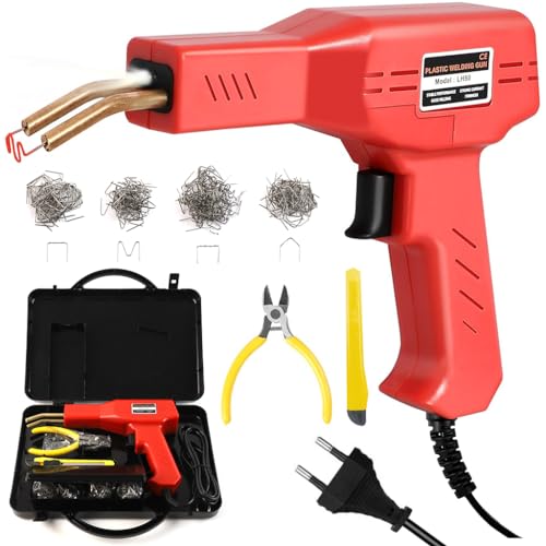 Serplex® 50W Plastic Welding Kit with 200Pcs Staples, Plastic Welder Plastic Welding Machine Plastic Welding Gun Plastic Car Bumper Repair Kit Plastic Repair Kit for Car Bumper/Kayak/Plastic Product - Image 1