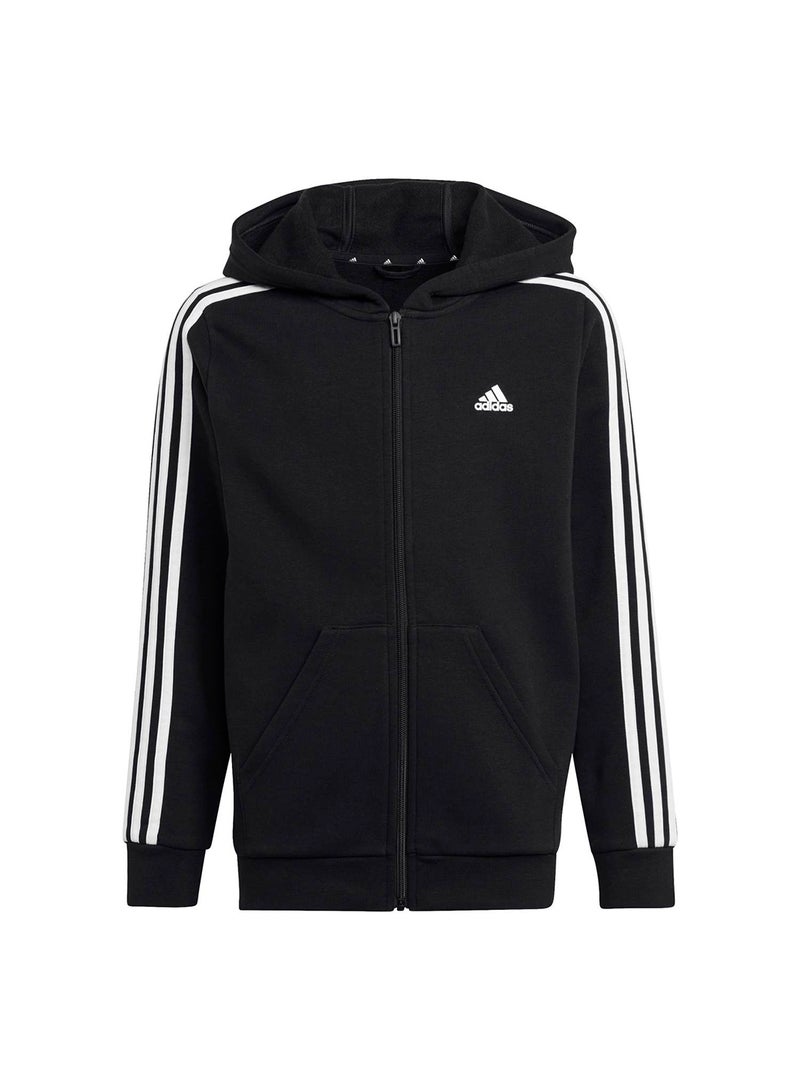 Adidas Unisex Essentials 3-Stripes Fleece Fullzip Hoodie - Image 1