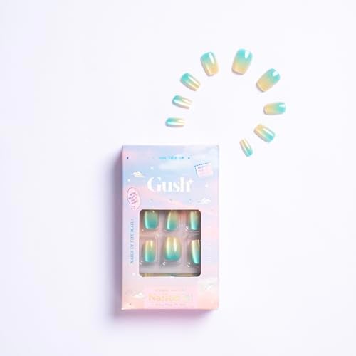 Gush Beauty Nailed It | Reusable Luxury Press On Nails With Application Kit - Ocean cat eye - Image 2