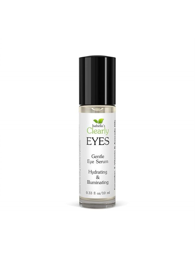 Isabella's Clearly Clearly EYES Natural Anti Aging Eye Serum | Hydrating and Firming Instant Treatment for Tired Puffy Eyes, Dark Circles, Swollen Eyelid, Eye Bags | Cucumber and Avocado Oils | Made in USA - Image 1