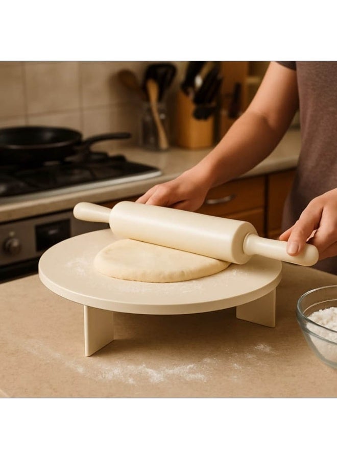 Non-stick plastic dough rolling board and tool, 35 cm - Image 1