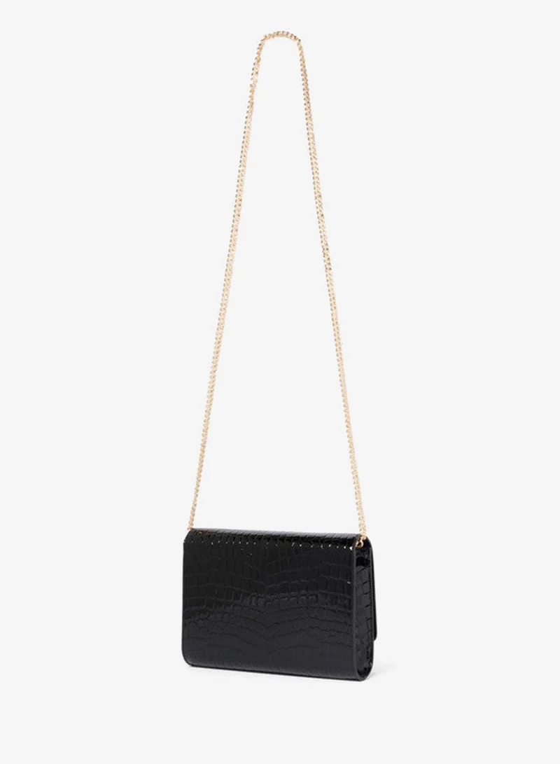 forever new  ROSA Croc Textured Crossbody Bag for Women | Best Price UAE