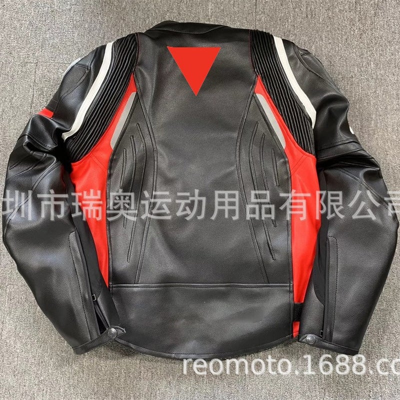 Leather Knight Cycling Suit Off-Road Armor Racing Suit Drop-Resistant Warm Racing Suit Cycling Pants Suit Domestic - Image 3