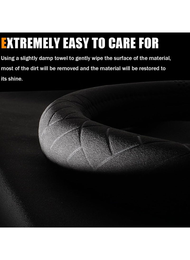SYOSI Suede Steering Wheel Cover for Cars,(14.5-15 inch) Non-Slip Auto Steering Wheel Protector Universal Breathable Steering Wheel Cover Car Steering Wheel Cover Universal Automotive Accessories - Image 4