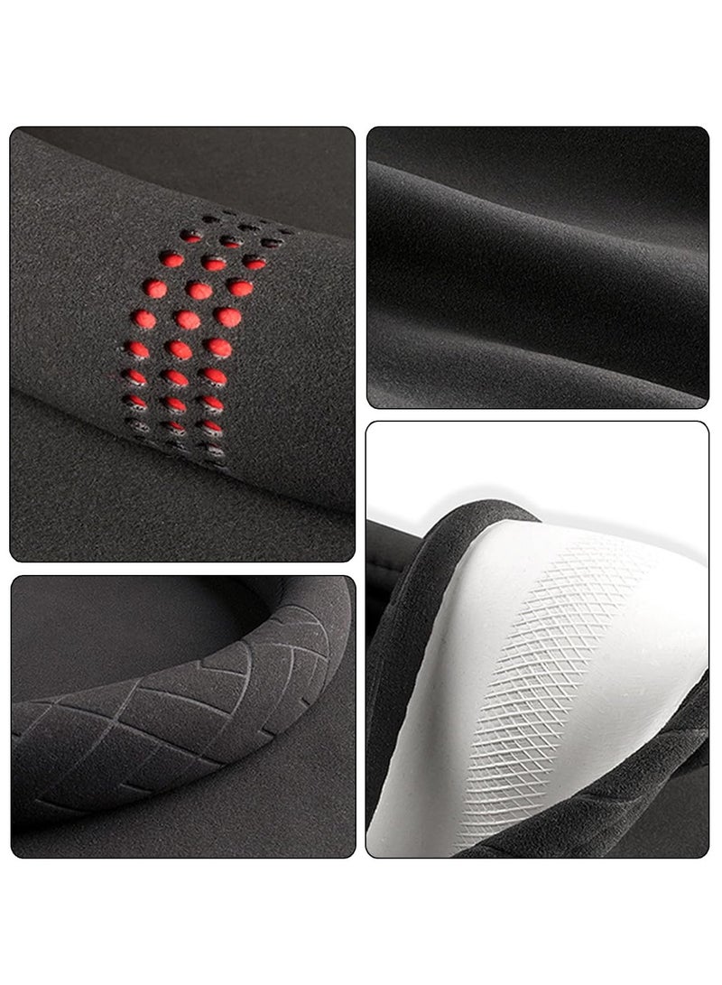 SYOSI Suede Steering Wheel Cover for Cars,(14.5-15 inch) Non-Slip Auto Steering Wheel Protector Universal Breathable Steering Wheel Cover Car Steering Wheel Cover Universal Automotive Accessories - Image 5