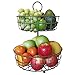 REGAL TRUNK CO Regal Trunk & Co. 2 Tier Fruit Basket - French Country Wire Basket by  | Two Tier Fruit Basket Stand for Storing &  - Image 2