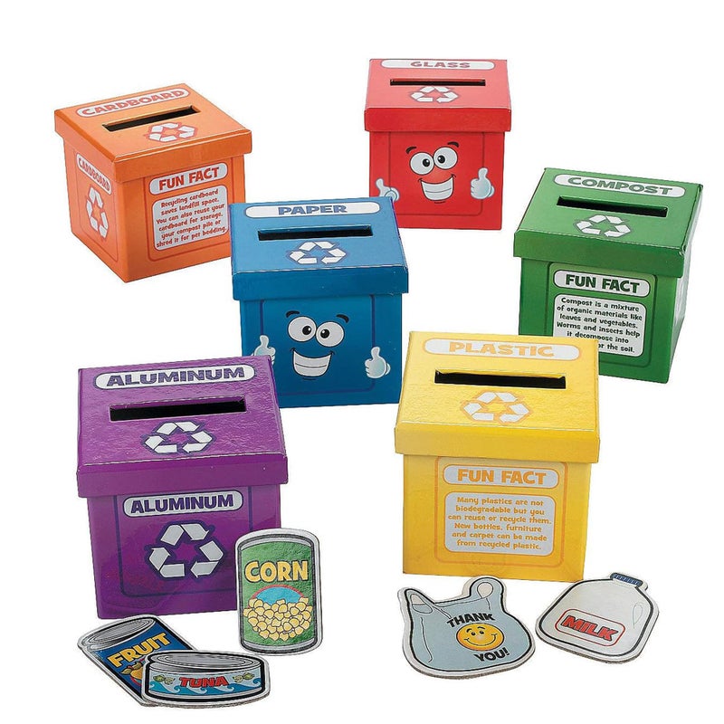 Fun Express صندوق إعادة التدوير الإبداعي للأطفال من فن إكسبريس 54 قطعة - Image 2