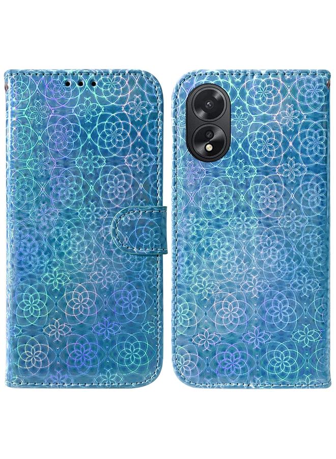 S-TOP Case For OPPO A38 4G / A18 Colorful Magnetic Buckle Leather Phone Case - Image 1