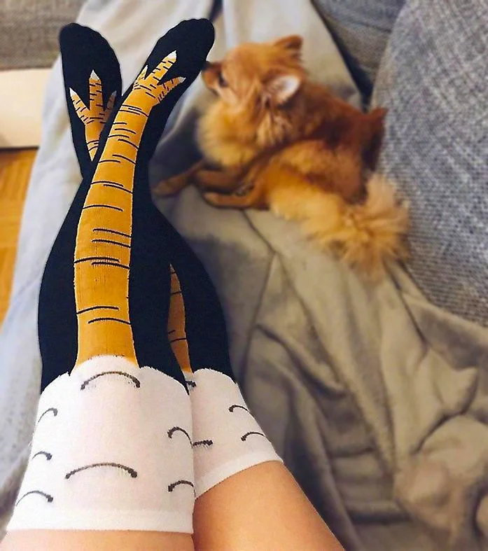 اسينتي Women's Knee-Length Sock Socks Long Women's Socks Women's Colorful Patterned Socks